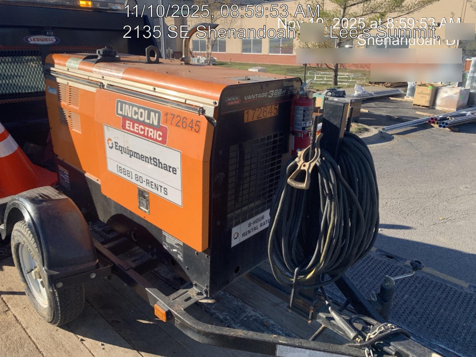 2022 Lincoln Electric LE400 Kubota V1505, Trlr, Cable Rack, Light Kit, ES Decals, T3