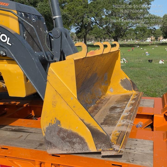 2020 John Deere 410L - Extendable Stick Cab/Heat/Air, 4WD, Extendable Stick, Pilot Controls, 2 Way Hydraulics, TAG Manual QC