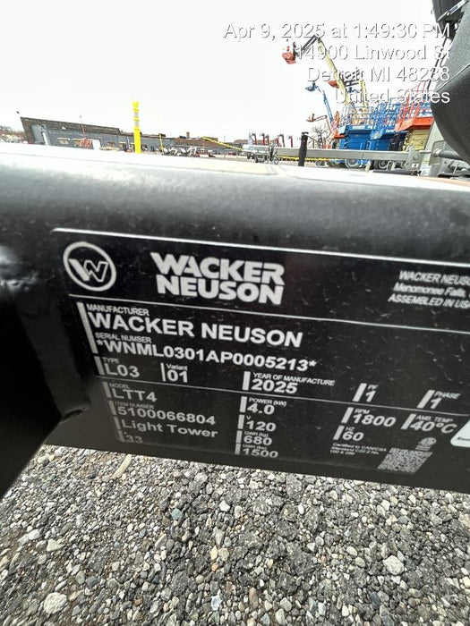 2025 WACKER NEUSON LTT4