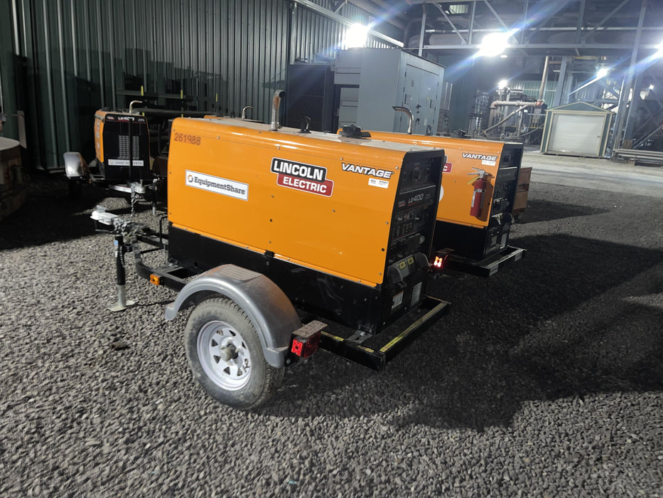 2022 Lincoln Electric LE400 Kubota V1505, Trlr, Cable Rack, Light Kit, ES Decals, T3