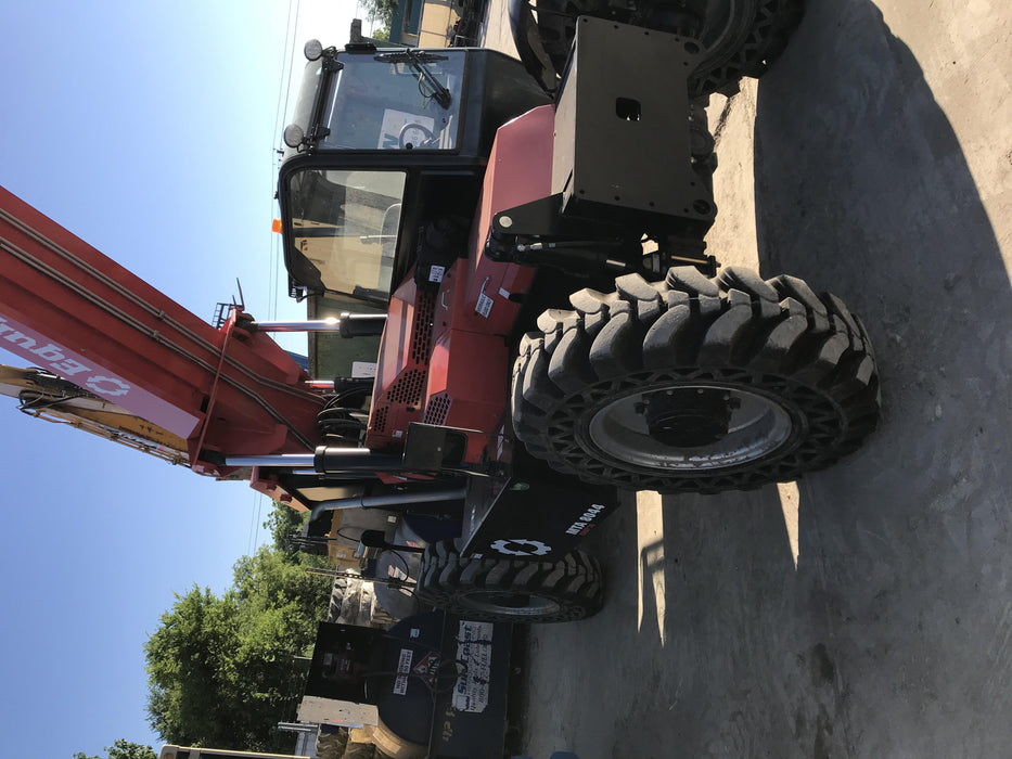 2019 Manitou MTA8044 74hp T4F, Cab/Heat/Air, Cab and Boom LED work lights, Auxiliary Hydraulics, Solid Tires, Amber strobe, Lift Hook 66" Carriage, 60" Forks