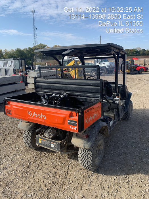 2022 Kubota RTV-X1140W-H Plastic Canopy, Windshield Acrylic Clear, LED Strobe Light, Wire Harness Kit, Back up Alarm