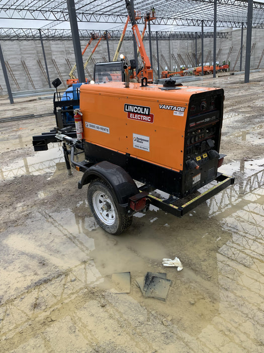 2021 Lincoln Electric Vantage 322 Vantage 322 Ready Pak 3 w/ Decals, ORANGE (includes trailer, cable rack, fender light kit) NO Telematics