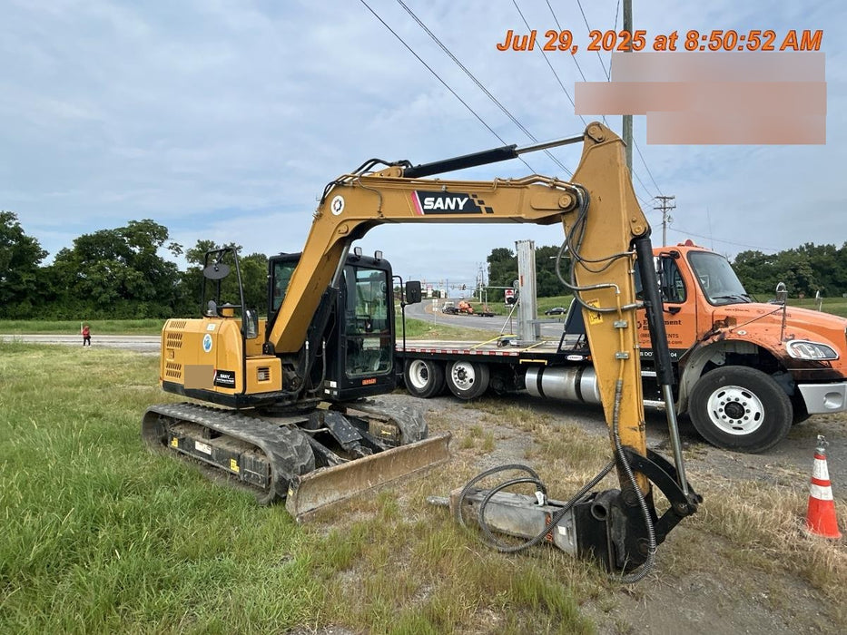 2020 Sany SY75C Rubber Hydraulic Excavator