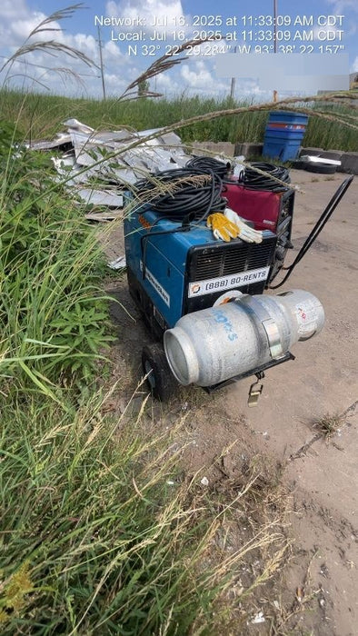 2019 Miller Electric BOBCAT 250 LP/Propane, Running Gear, Tank Bracket, Hose