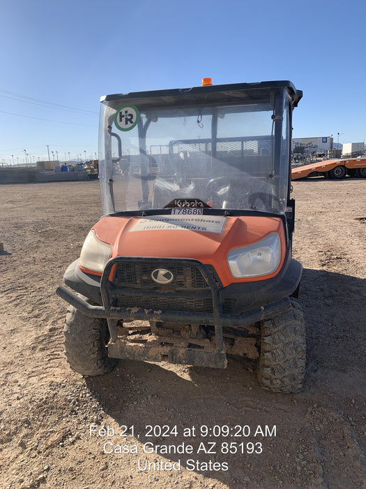 2021 Kubota RTV-X1140W-H Plastic Canopy, Windshield Acrylic Clear, LED Strobe Light, Wire Harness Kit, Back up Alarm