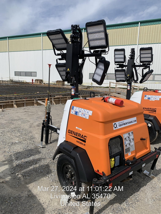 2024 Generac MLT2 Diesel, Flex Switch 120V Input, Powerzone Controller, 
(4) 320W LED Lights, 4kW Generator, 39.9 Gal Fuel Tank, 2" Ball, T3