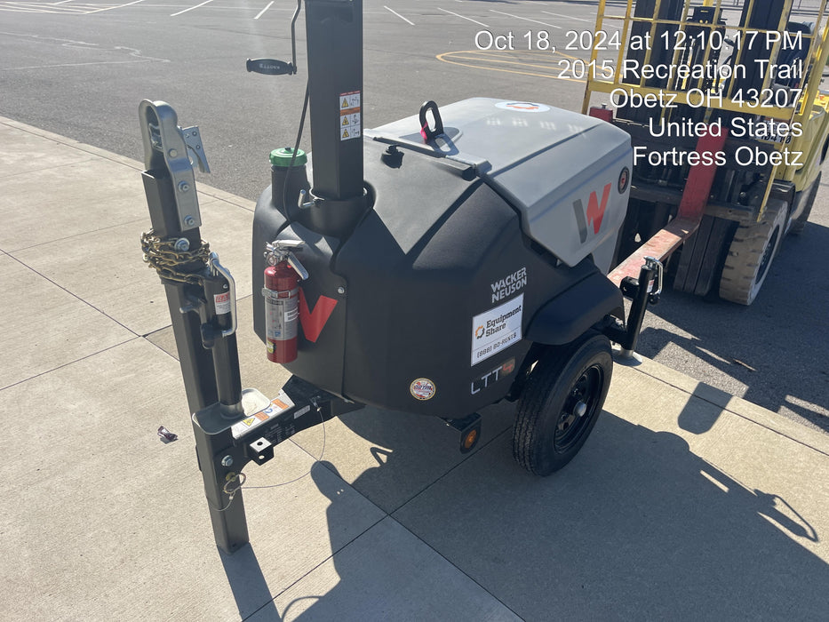 2024 Wacker Neuson LTT4 Diesel, Kohler KDW702, Deep Sea Controller, Auto Start, LED 320W, Bypass Outlet, T3