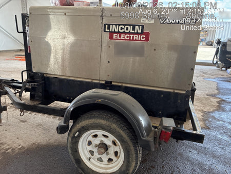 2019 Lincoln Electric Vantage 322 Welder Ready-Pak 3, Two wheel trailer, Fender and Light kit, Cable Rack