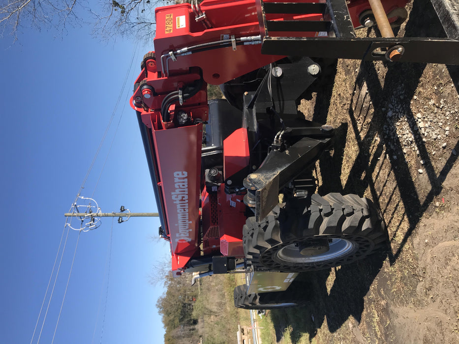 2020 Manitou MTA10055 Canopy, 120 HP, Solid Tires, Work Lights, Lift Hook, Auxiliary Hydraulics w/66" Carriage and 60" Forks