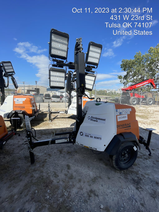 2023 Generac MLT2 Diesel, Flex Switch 120V Input, Powerzone Controller, (4) 320W LED Lights, 4kW Generator, 39.9 Gal Fuel Tank, 2" Ball, T3