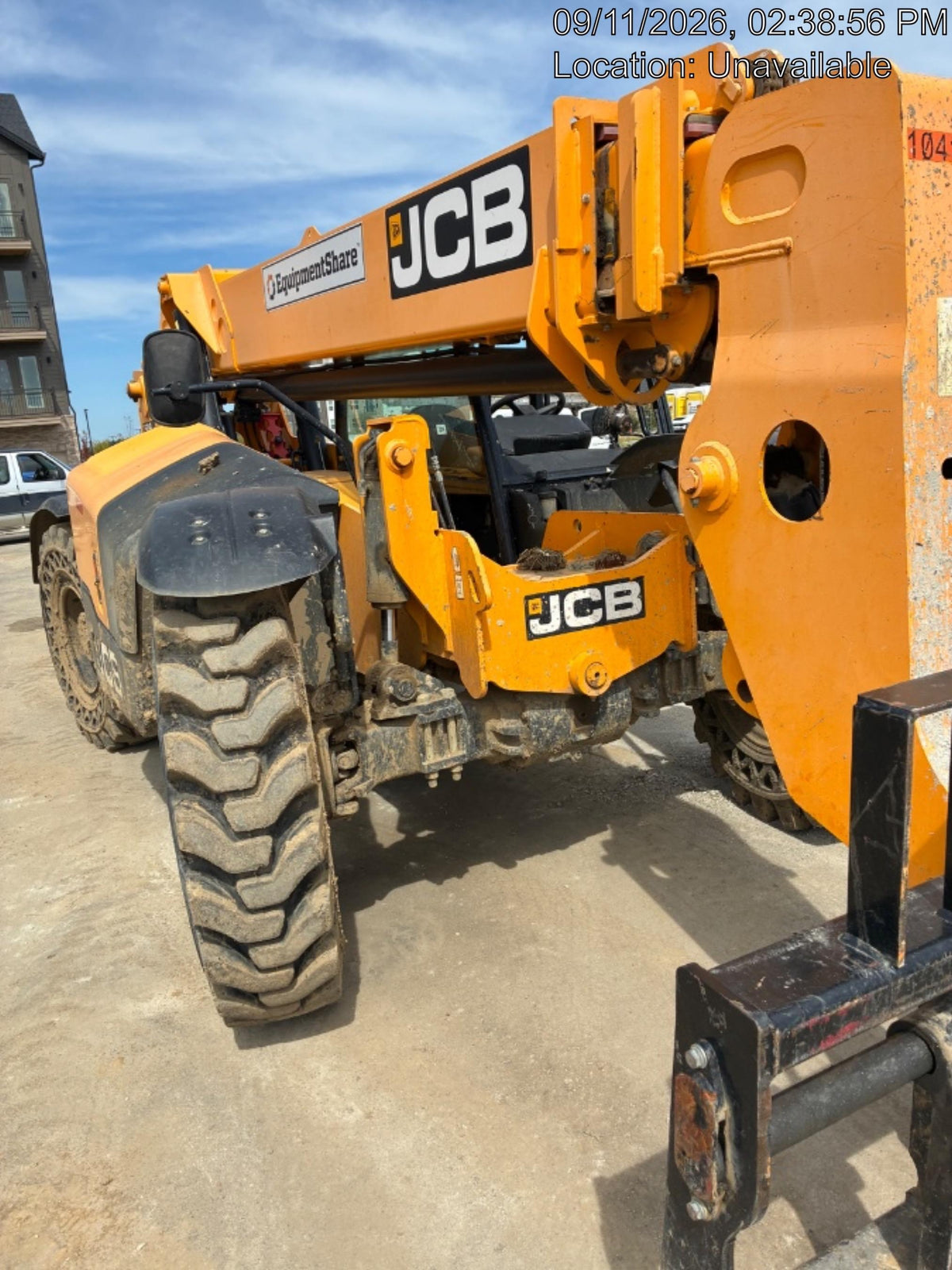 2020 JCB 509-42 Canopy, Solid Tires, Work Lights, Beacon, Aux Hydraulics, Back up Alarm, Lifting Eye, ES Decals