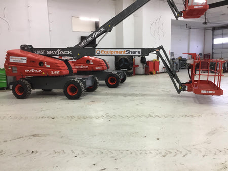 2017 Skyjack SJ45T+ Skyjack 45T, Diesel Engine, Foam Filled Tires,36x96" Platform, Extended Warranty 5yr/5k hr