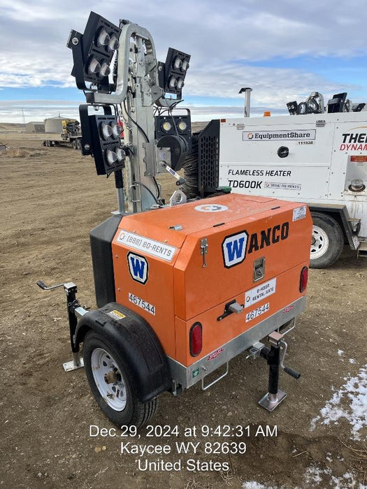 2024 Wanco WLTT-4MM4K Diesel, Deep Sea Controller, Shore Power Plug, Auto Start, (4) 350W LED Floodlights, 4kW Generator, 60 Gal Fuel Tank, 2" Ball, T3