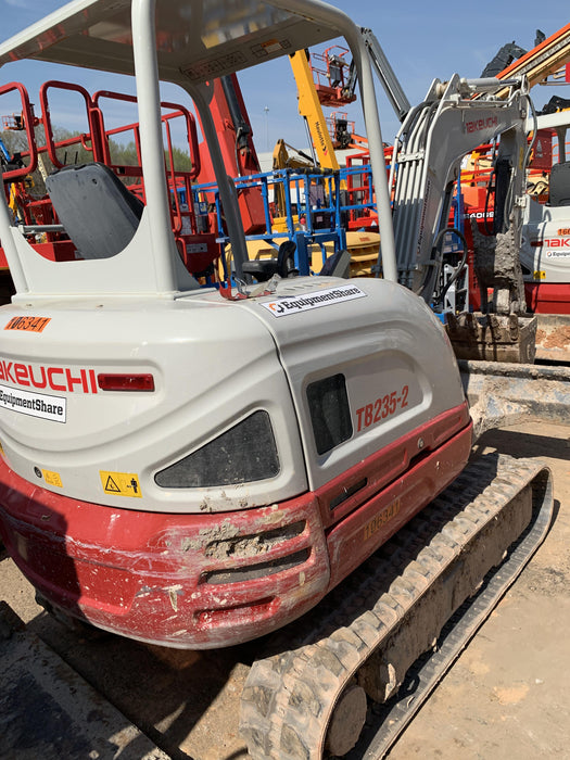 2020 Takeuchi TB235-2R Canopy, Rubber Tracks, Manual TAG QC