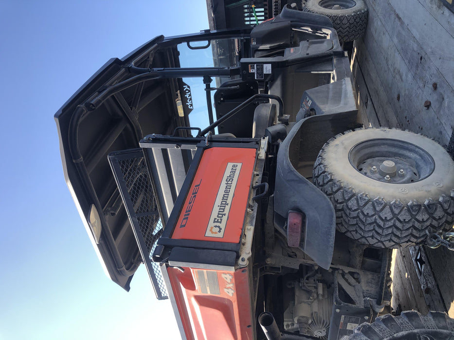 2019 Kubota RTV-X1140W-H 4wd Utility Cart, 4 Seat, Diesel, LED Strobe, Windshield Tempered Glass, Plastic Canopy, Wire Harness Kit, Backup Alarm