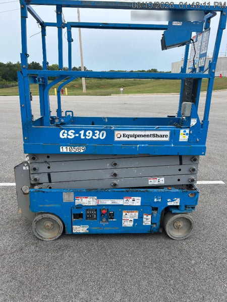 2020 Genie GS-1930 Solid Non Marking Tires, Beacon, Folding rails with half height swing gate
