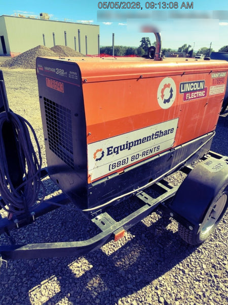 2021 Lincoln Electric Vantage 322 Vantage 322 Ready Pak 3 w/ Decals, ORANGE (includes trailer, cable rack, fender light kit) NO Telematics