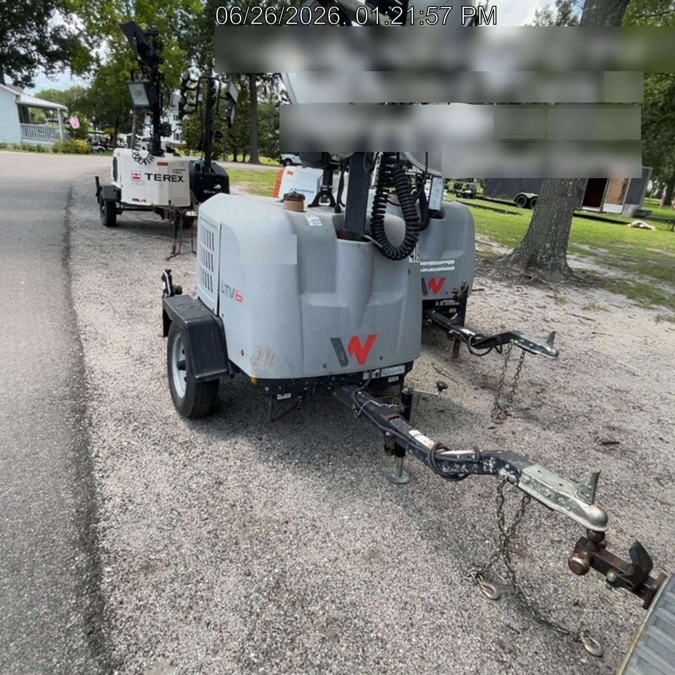 Wacker Neuson LTV6K-MH Power mast, 1100W MH, Fuel Sensors, Wiring Harness
