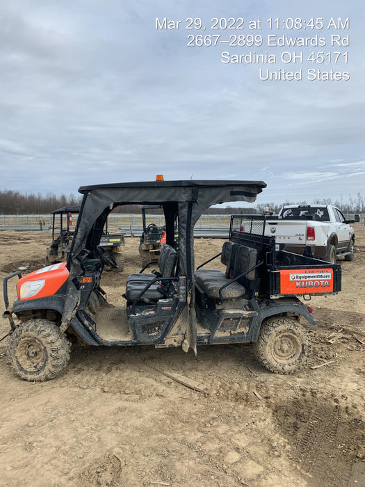 2020 Kubota RTV-X1140W-H 4WD, LED Strobe, Windshield Acrylic Clear, Plastic Canopy, Wire Harness Kit, Backup Alarm