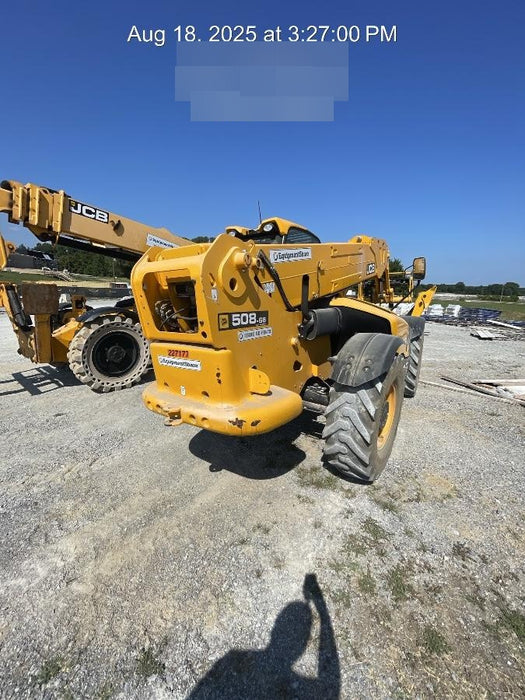 2019 JCB 510-56 Open ROPS, 74 HP, Solid Tires, Worklights, Beacon, Aux Hydraulics, Lifting Eye, 60" Carriage/60" Forks