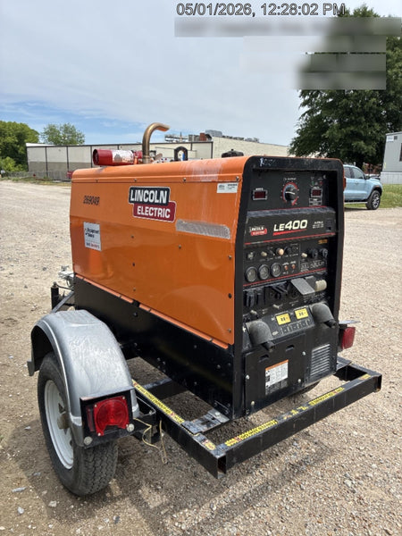 2022 Lincoln Electric LE400 Kubota V1505, Trlr, Cable Rack, Light Kit, ES Decals, T3