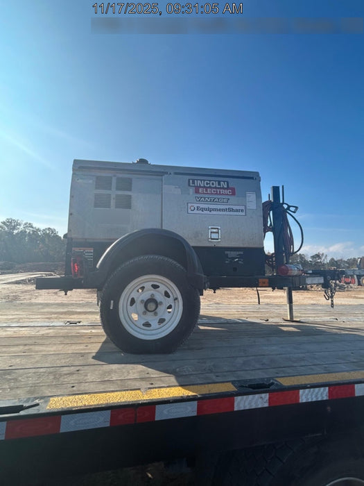 2020 Lincoln Electric Vantage 322 Welder Ready-Pak 3, w/ GPS & Decals (includes trailer, cable rack, fender light kit)