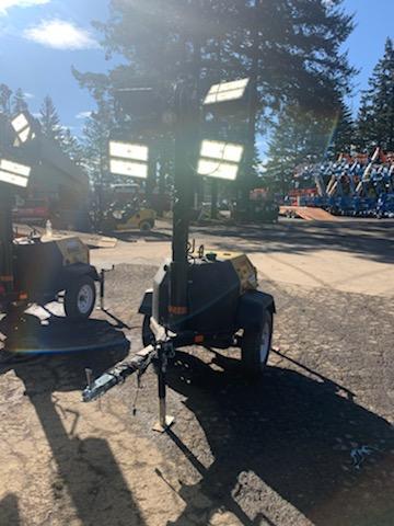 2021 Allmand NLV3GR (4) LED Light Fixture 350W, 23' Vertical Mast, 3kW Prime, Towable, Deep Sea L401, Leveling Jacks, Yanmar T4F 5.8hp