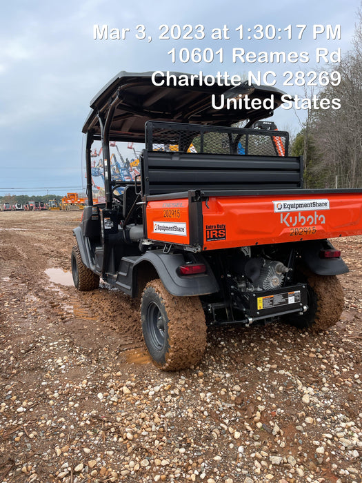 2022 Kubota RTV-X1140W-H Plastic Canopy, Windshield Acrylic Clear, LED Strobe Light, Wire Harness Kit, Back up Alarm