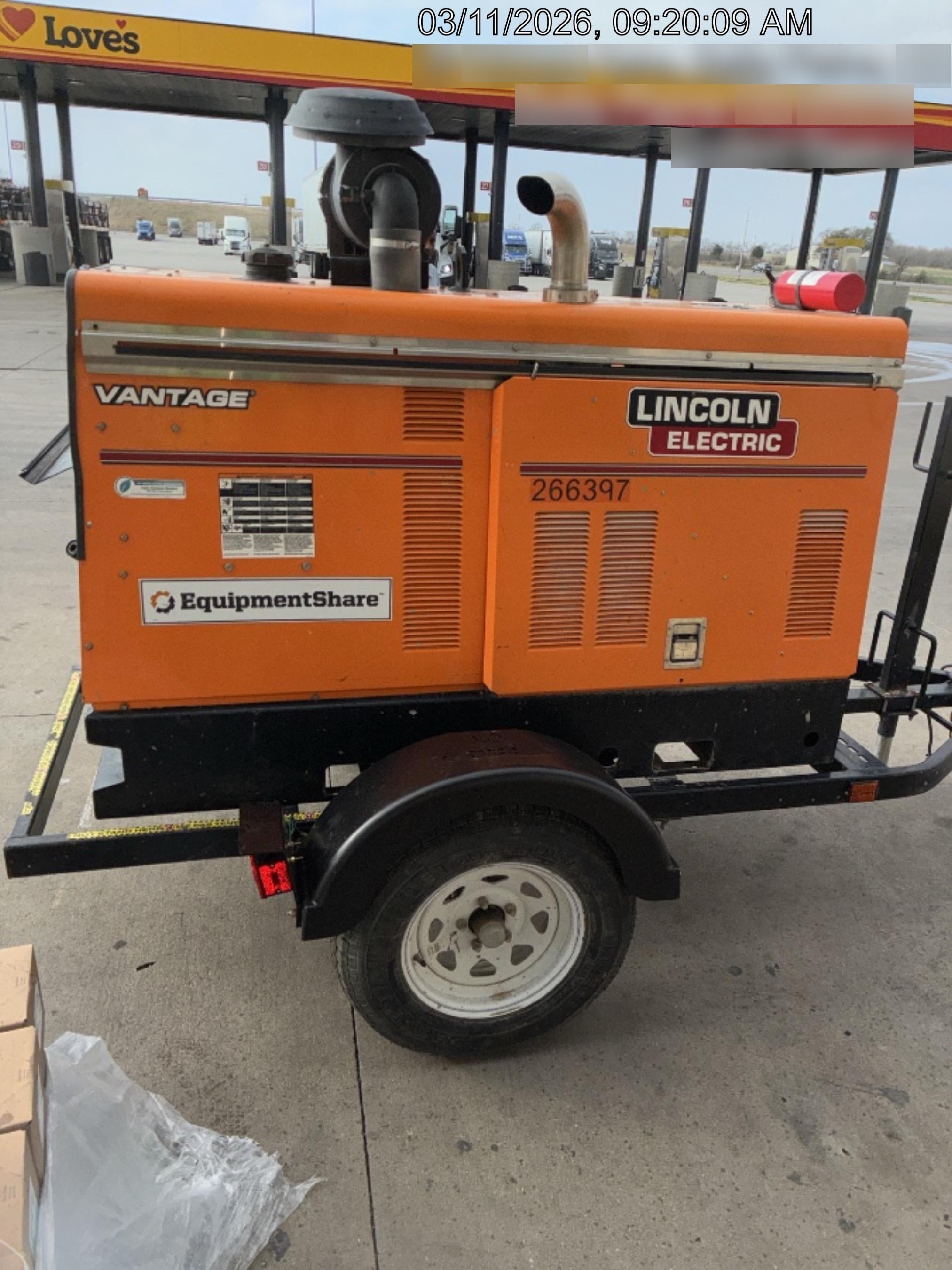 2022 Lincoln Electric Vantage 549X Crosslink Technology, Trailer Mounted, ES Decals, T3