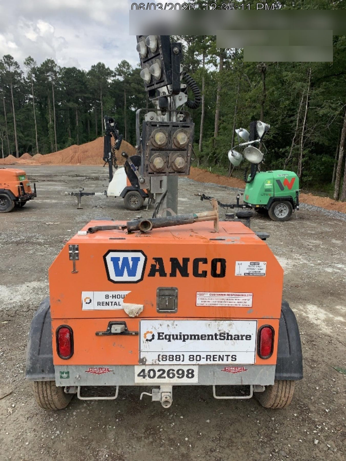 2024 Wanco WLTT-4MM4K Diesel, Deep Sea Controller, Shore Power Plug, Auto Start, (4) 350W LED Floodlights, 4kW Generator, 60 Gal Fuel Tank, 2" Ball, T3