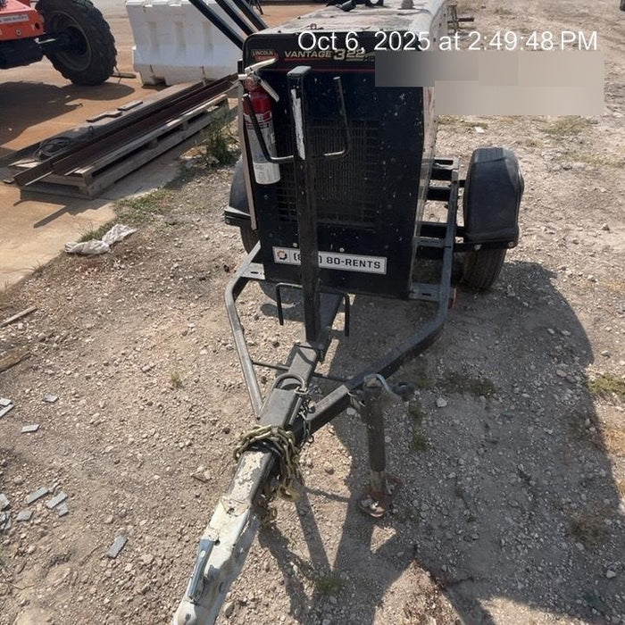 2019 Lincoln Electric Vantage 322 Lincoln Vantage 322 Welder w/Trailer, Light Kit, Cable Rack