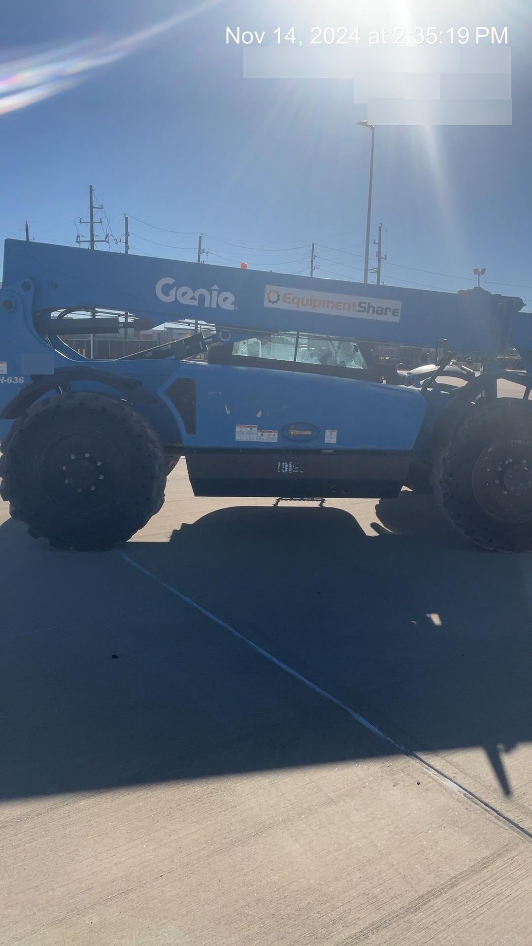 2018 Genie GTH-636 Genie GTH-636 w/Enclosed Cab w/HVAC, Work Lights, Solid Tires, Beacon, 48" Carriage and Forks