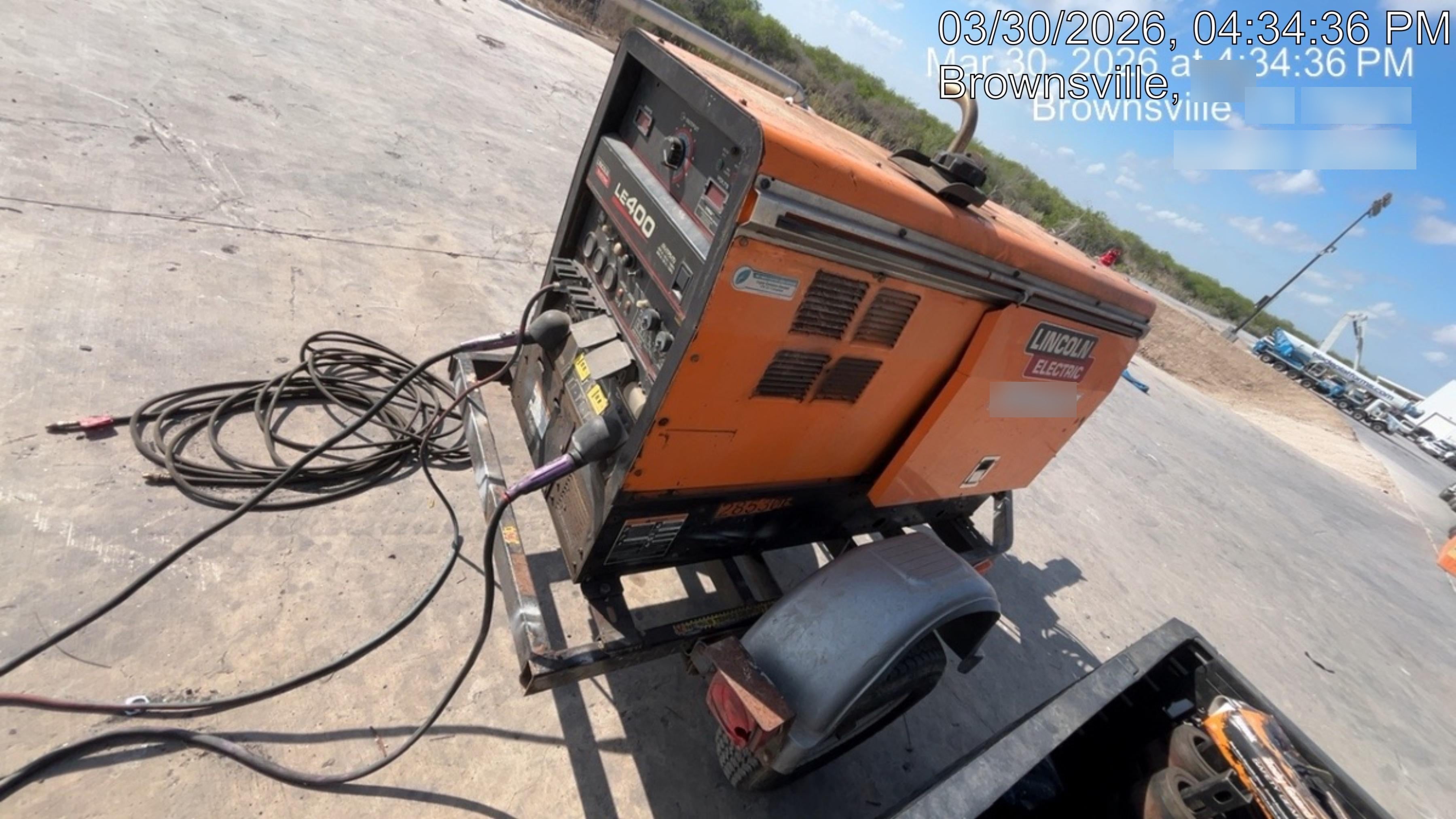 2022 Lincoln Electric LE400 Kubota V1505, Trlr, Cable Rack, Light Kit, ES Decals, T3