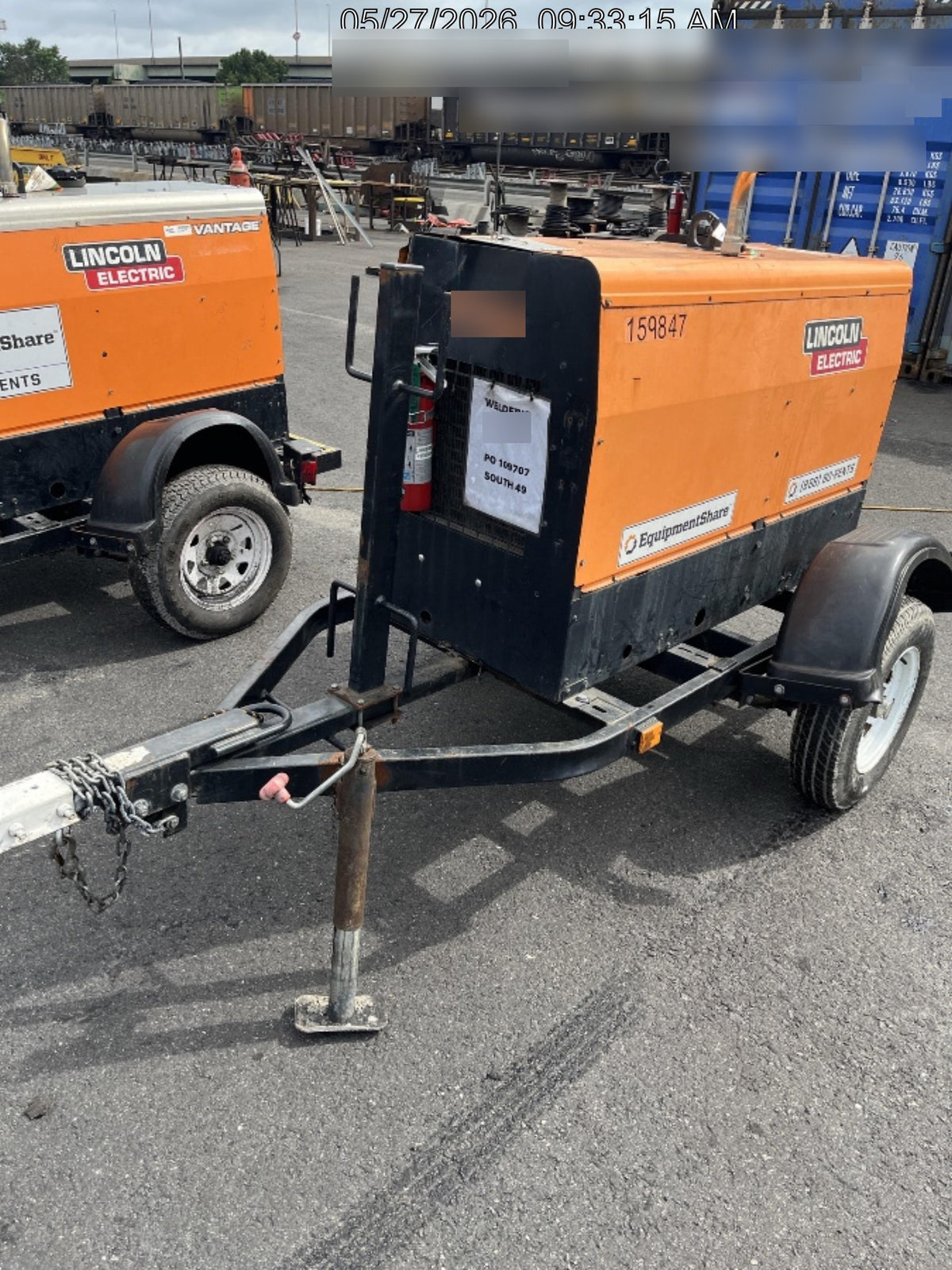 2021 Lincoln Electric Vantage 322 Vantage 322 Ready Pak 3 w/ Decals, ORANGE (includes trailer, cable rack, fender light kit) NO Telematics
