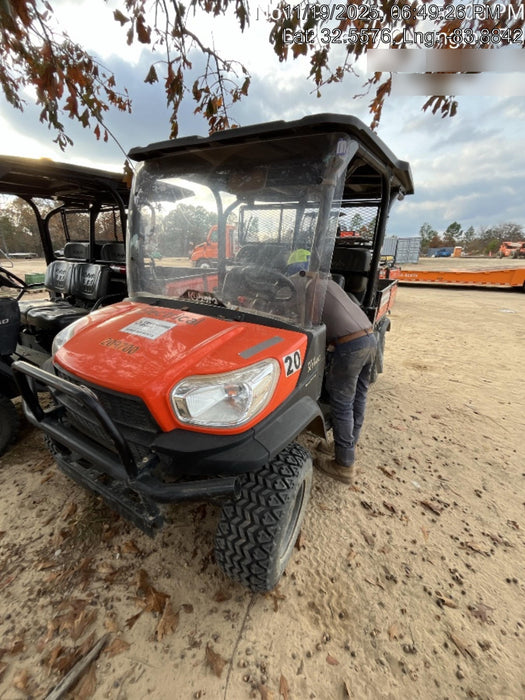 2022 Kubota RTV-X1140W-H Plastic Canopy, Windshield Acrylic Clear, LED Strobe Light, Wire Harness Kit, Back up Alarm