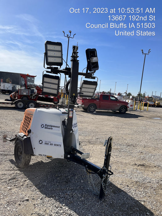 2023 Generac MLT2 Diesel, Flex Switch 120V Input, Powerzone Controller, (4) 320W LED Lights, 4kW Generator, 39.9 Gal Fuel Tank, 2" Ball, T3