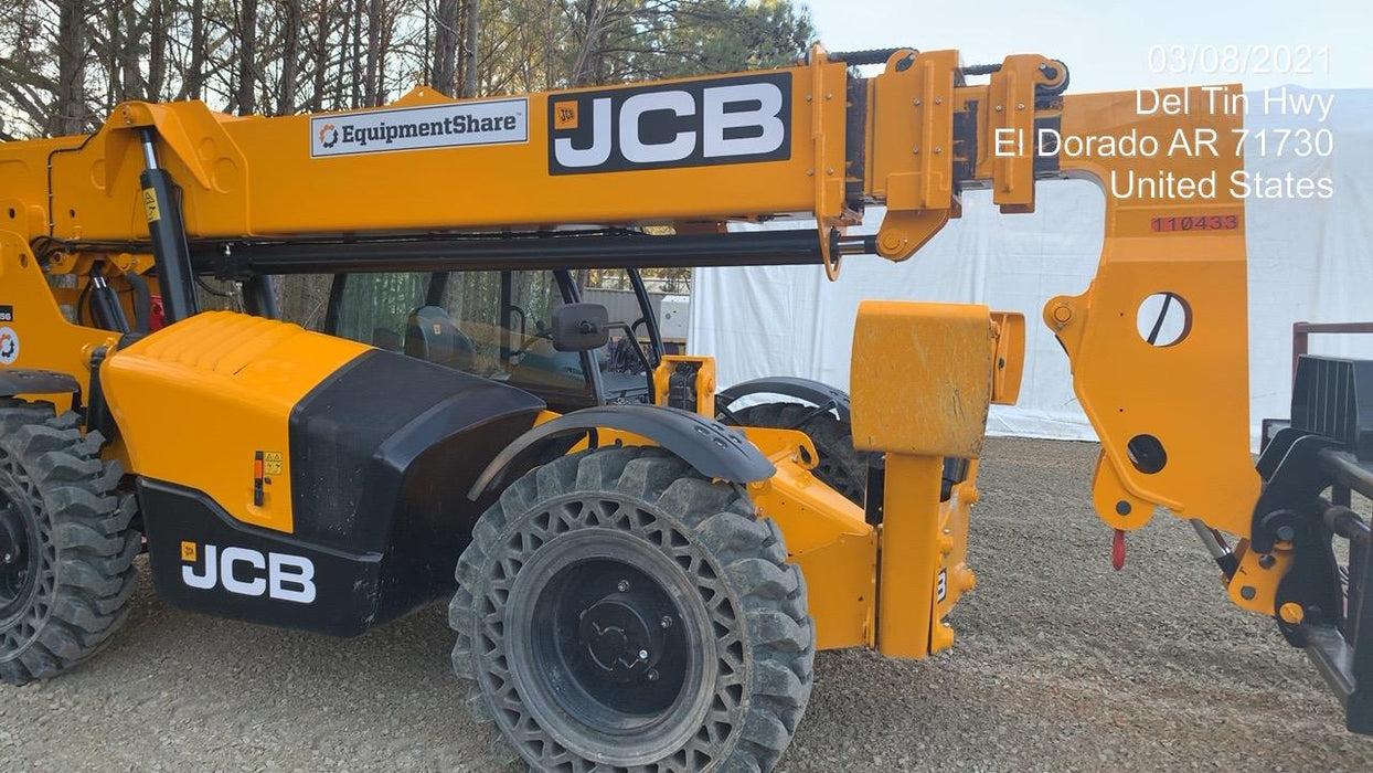 2020 JCB 510-56 Canopy, Solid Tires, Work Lights, Beacon, Aux Hydraulics, Back up Alarm, Lifting Eye, ES Decals