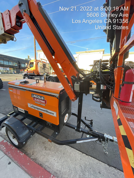 2021 Lincoln Electric Vantage 322 Vantage 322 Ready Pak 3 w/ Decals, ORANGE (includes trailer, cable rack, fender light kit) NO Telematics