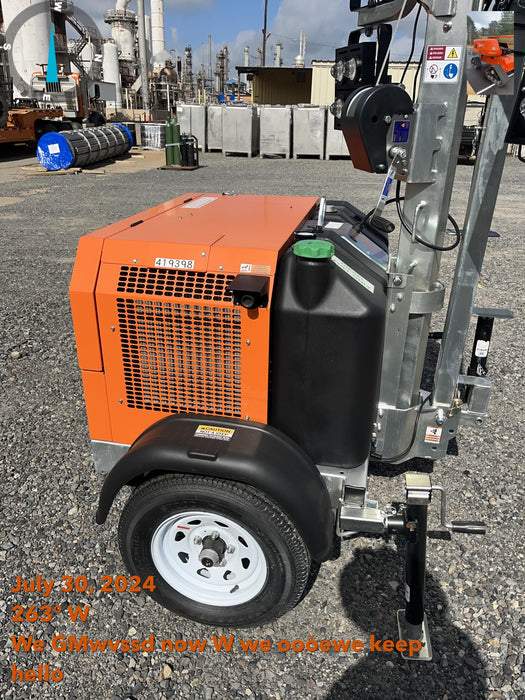 2024 Wanco WLTT-4MM4K Diesel, Deep Sea Controller, Shore Power Plug, Auto Start, (4) 350W LED Floodlights, 4kW Generator, 60 Gal Fuel Tank, 2" Ball, T3