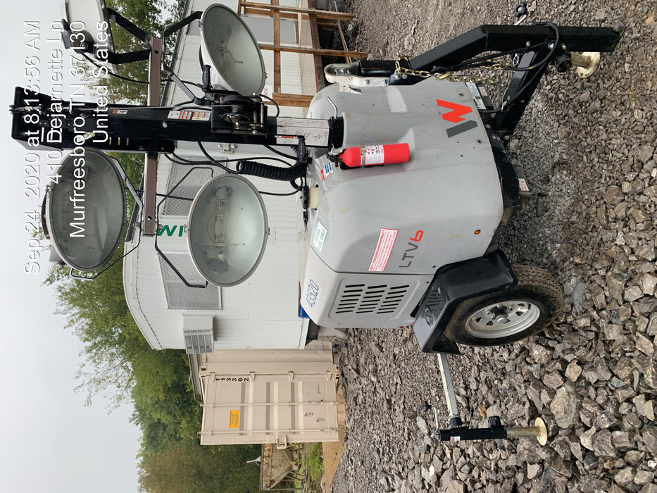 2019 Wacker Neuson LTV6L-MH Wacker Neuson LTV6L Mobile Light Tower w/Fuel Level Sensor Installed