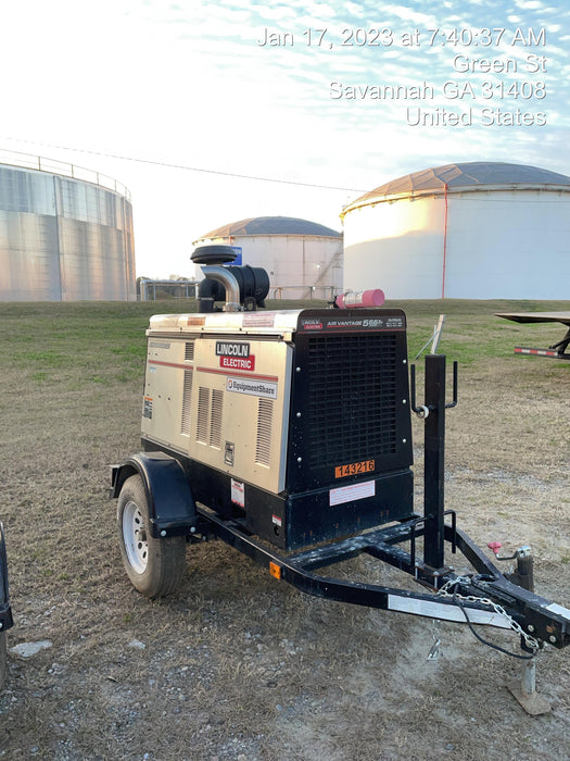 2021 Lincoln Electric Air Vantage 566 Air Vantage 566X Ready Pak 3 (includes trailer, cable rack, fender light kit); no telematics