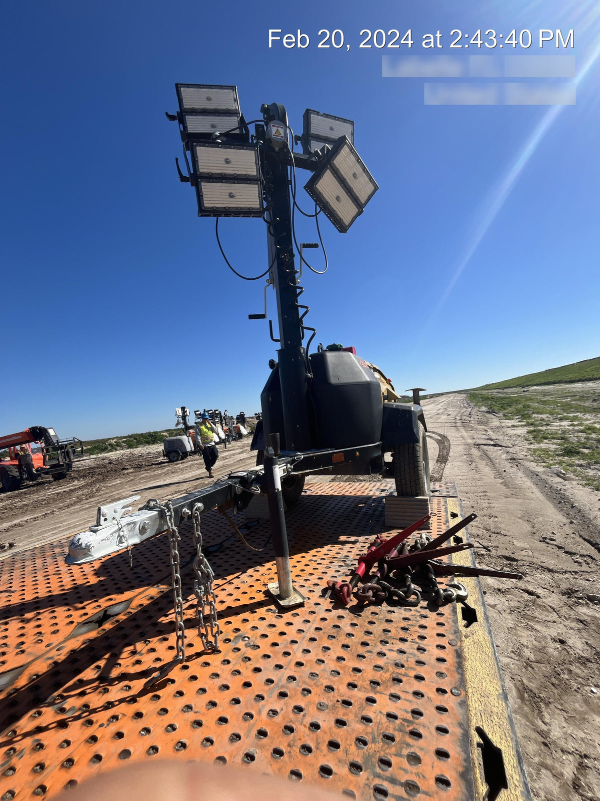 2022 Allmand NLV3GR (4) LED Light Fixture 350W, 23' Vertical Mast, 3kW Prime, Towable, Deep Sea L401, Leveling Jacks, Yanmar T4F 5.8hp
