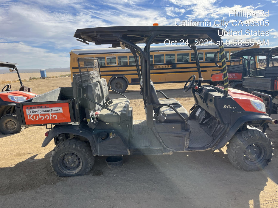 2022 Kubota RTV-X1140W-H Plastic Canopy, Windshield Acrylic Clear, LED Strobe Light, Wire Harness Kit, Back up Alarm