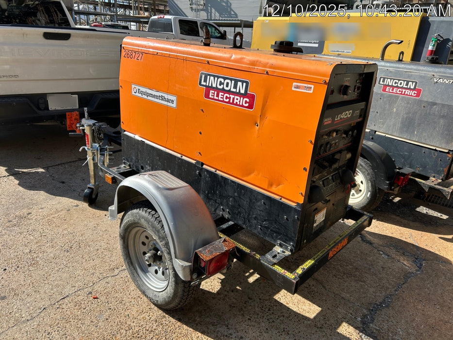 2022 Lincoln Electric LE400 Kubota V1505, Trlr, Cable Rack, Light Kit, ES Decals, T3