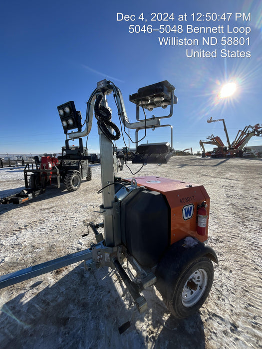 2024 Wanco WLTT-4MM4K Diesel, Deep Sea Controller, Shore Power Plug, Auto Start, (4) 350W LED Floodlights, 4kW Generator, 60 Gal Fuel Tank, 2" Ball, T3