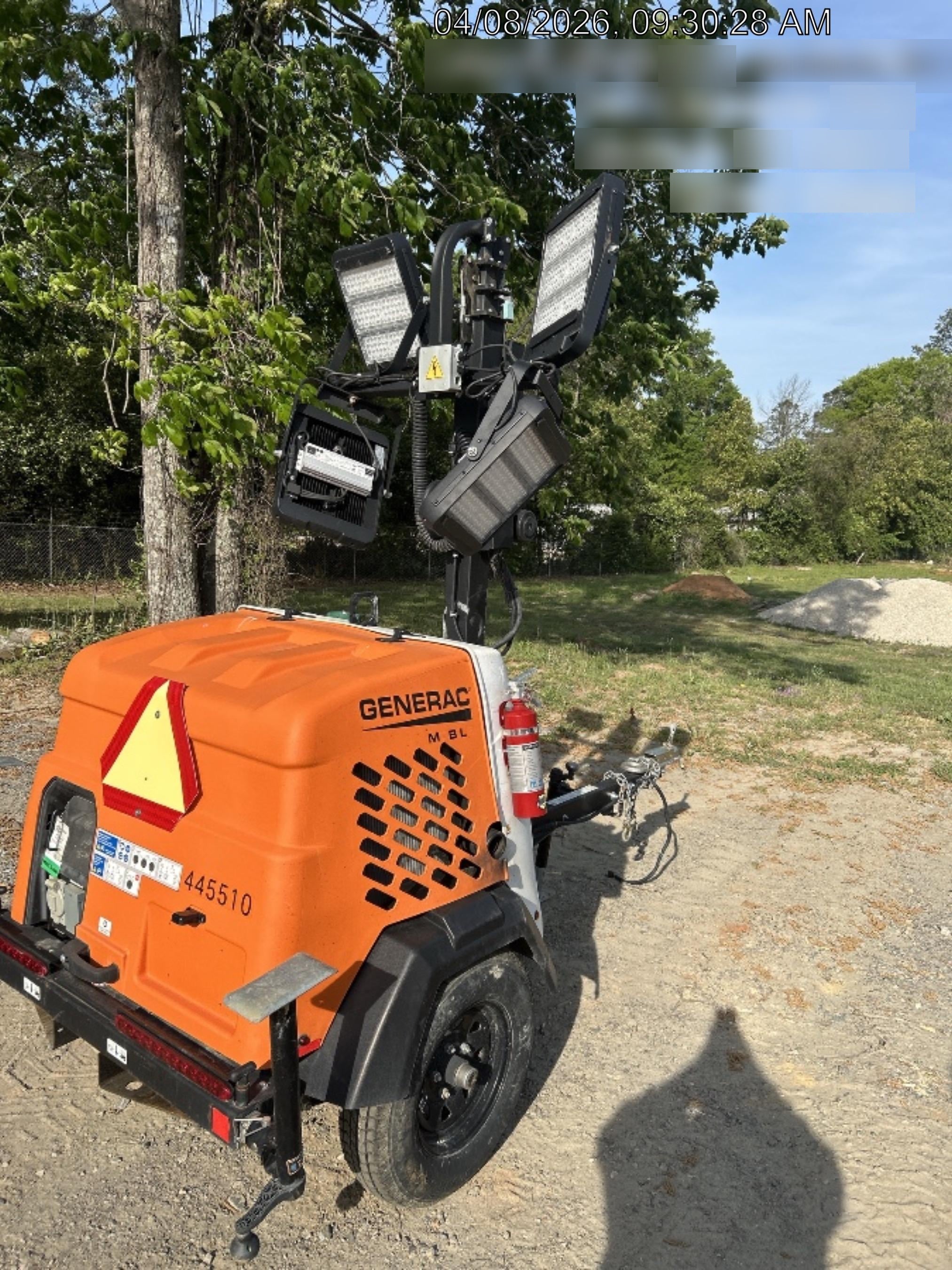 2024 Generac MLT6SKDS-STD4 ELEC WINCH Diesel, Electric Winch Mast, Powerzone Controller, (4) 320W LED Lights, 4kW Generator, 39.9 Gal Fuel Tank, 2" pintle, T3