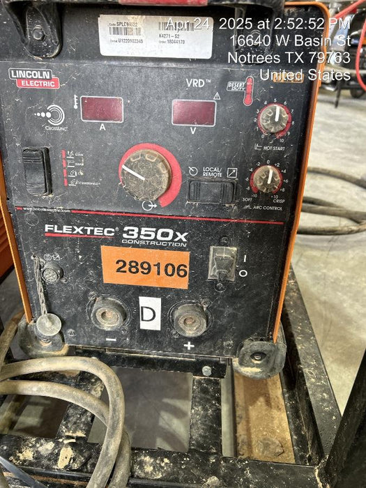 2022 LINCOLN ELECTRIC FLEXTEC 350X