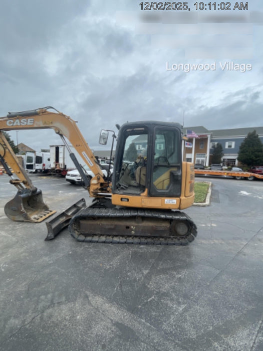 2015 Case CX80C CLOSED CAB, A/C, RUBBER TRACKS PADS, 7'-2" ARM