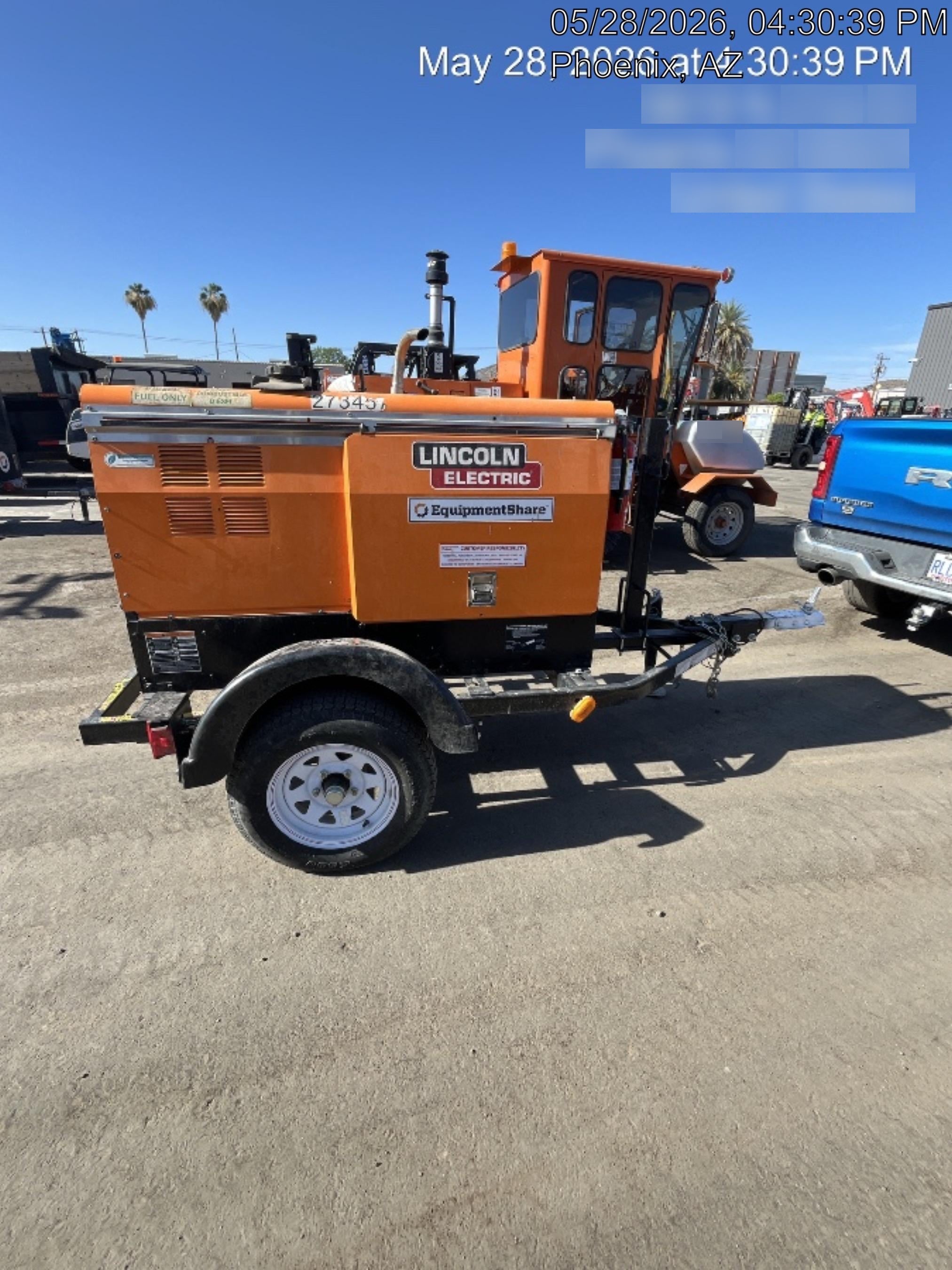 2022 Lincoln Electric LE400 Kubota V1505, Trlr, Cable Rack, Light Kit, ES Decals, T3